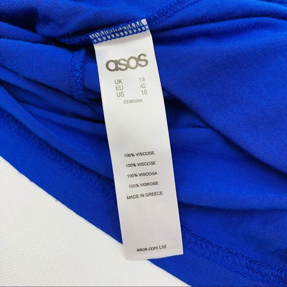 ASOS Royal Blue Backless Maxi Dress - Picture 9 of 10